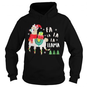 Fa La La La Llama Cute Llama Christmas Hoodie