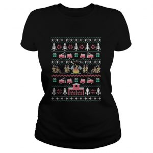 Firefighter Christmas sweat Ladies Tee