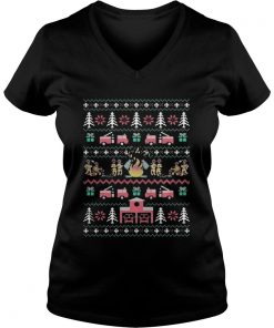 Firefighter Christmas sweat Vneck