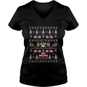Firefighter Christmas sweat Vneck