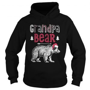 Grandpa bear christmas santa hat Hoodie