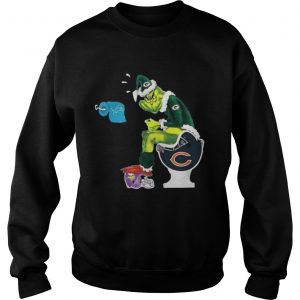 Green Bay Packers Grinch santa toilet Sweatshirt