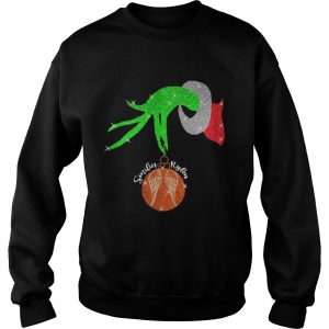 Grinch Hand Holding Ornament Smilin Rylean Sweatshirt