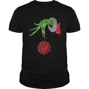 Grinch hand holdings crochet ornament unisex Tee