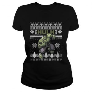 Hulk Marvel ugly christmas Ladies Tee