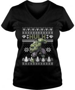 Hulk Marvel ugly christmas Vneck