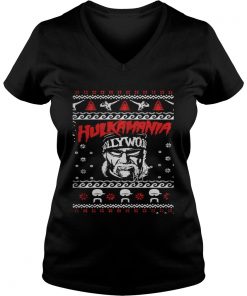 Hulkamania hollywood christmas Vneck