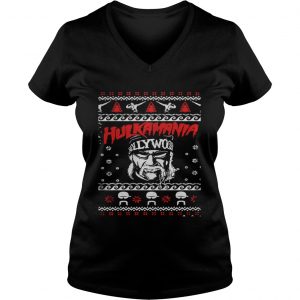 Hulkamania hollywood christmas Vneck