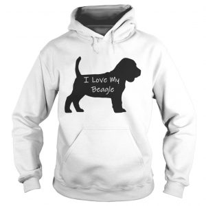 I Love My Beagle Dog Hoodie