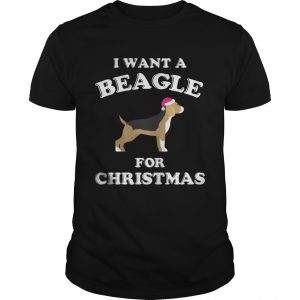 I Want A Beagle For Christmas Unisex Tee
