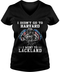 I didnt go to harvard I went to Lackland Vneck
