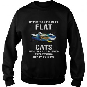 If the earth was flat cats would have pushed everything off it by now Sweater
