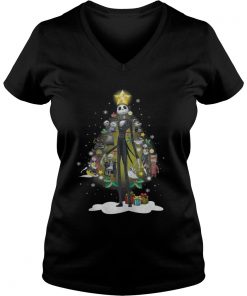 Jack Skellington Christmas Tree Vneck