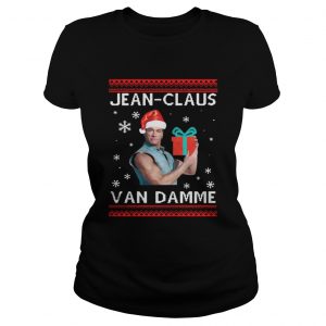Jean claus Van Damme Christmas sweat Ladies tee