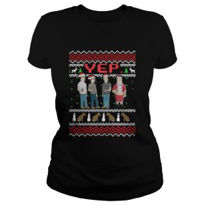 King of the Hill Yep ugly christmas Ladies Tee