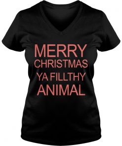 Merry Christmas Ya Filthy Animal Vneck