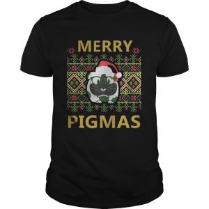 Merry Pigmas Christmas ugly Guys Tee