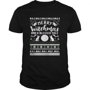 Merry witchmas and a blessed yule ugly christmas Unisex Tee