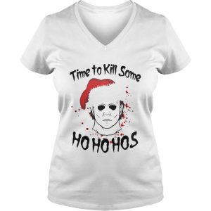 Michael Myers time to kill some Ho ho hos Christmas Vneck