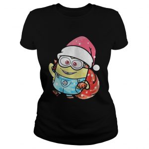 Minion Santa Christmas Ladies Tee