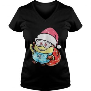Minion Santa Christmas Vneck
