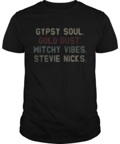 Official Gypsy soul gold dust witchy vibes Stevie nicks Guys Tee