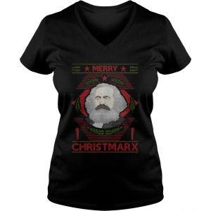 Official Karl Marx merry Christmarx Vneck
