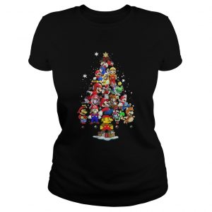 Official Super Mario christmas tree Ladies Tee