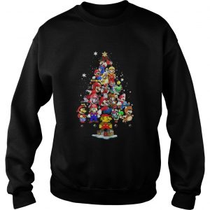 Official Super Mario christmas tree Sweatshirt