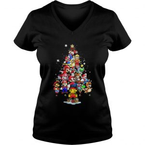 Official Super Mario christmas tree Vneck