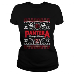 Pantera fucking holidays ugly Christmas Ladies Tee