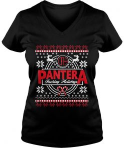 Pantera fucking holidays ugly Christmas Vneck