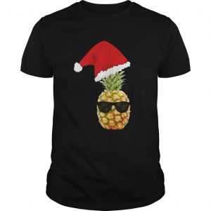 Pineapple Santa Christmas Guys Tee