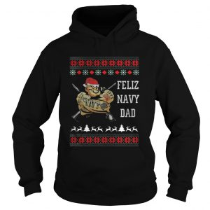 Popeye Feliz Navy Dad Christmas Hoodie