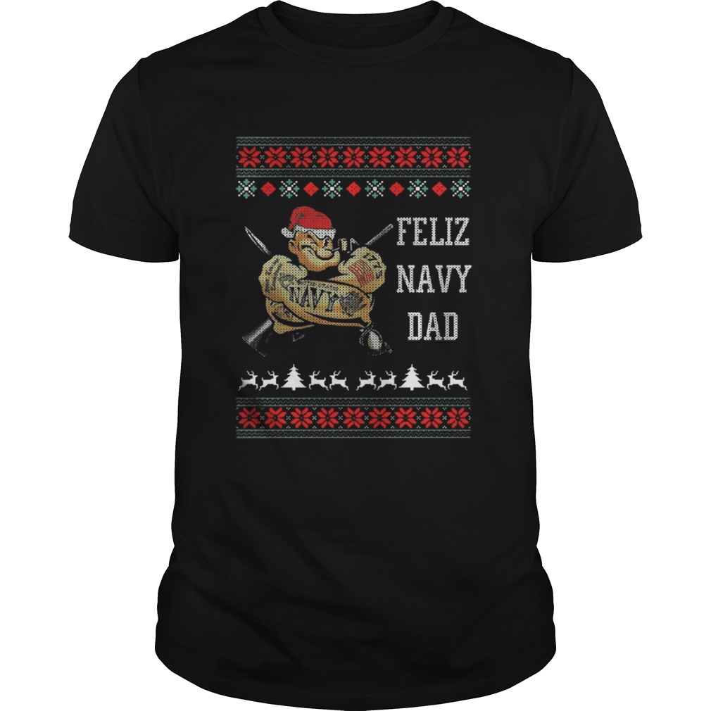 Popeye Feliz Navy Dad Christmas Sweater