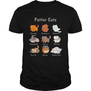 Potter cat Rawrnald Hermeownie Pawdamort Mewgonagall Purrter Meowfoy Nyaville Sefurus Dumpurrdore Unisex