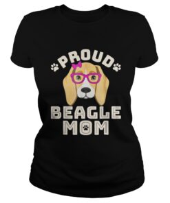 Proud beagle mom dog Ladies Tee