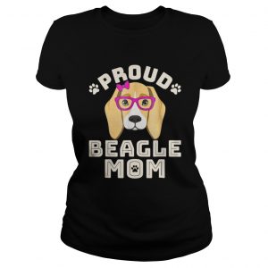 Proud beagle mom dog Ladies Tee