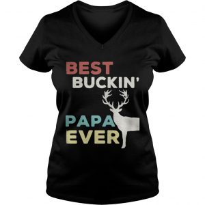 Reindeer best buckin Papa ever Christmas Vneck