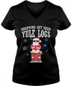 Santa Dropping Off Your Yule Logs Vneck