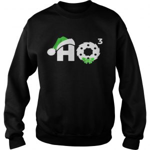 Santa Ho Ho 3 Cubed Funny Christmas Sweatshirt