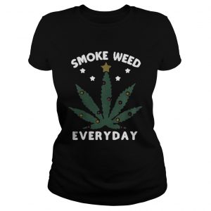 Snoop dogg smoke weed everyday christmas Ladies Tee