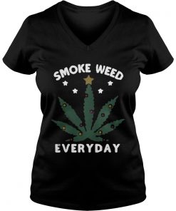 Snoop dogg smoke weed everyday christmas Vneck