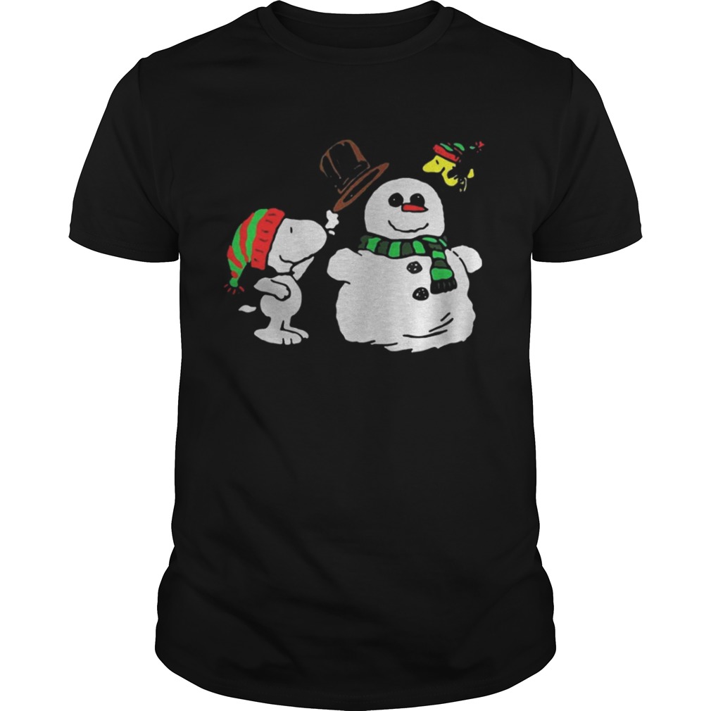 Snoopy Woodstock and Snow Christmas ugly sweater