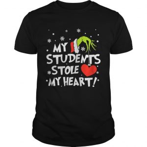 Teacher Grinch my students stole my heart Guys Tee