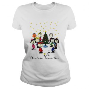 The Peanuts Gang christmas time is here Ladies Tee