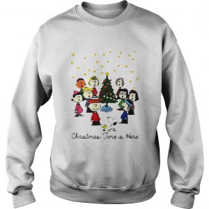 The Peanuts Gang christmas time is here Sweatshirt
