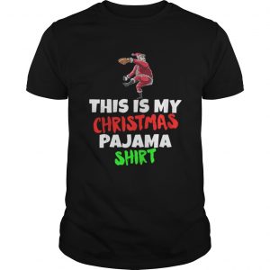 This Is My Christmas Pajama Santa play Baseball Unisex Tee