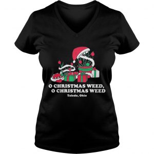 Toledo Christmas Weed Inspires Vneck