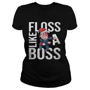Trump Floss like a boss Chirstmas Ladies Tee
